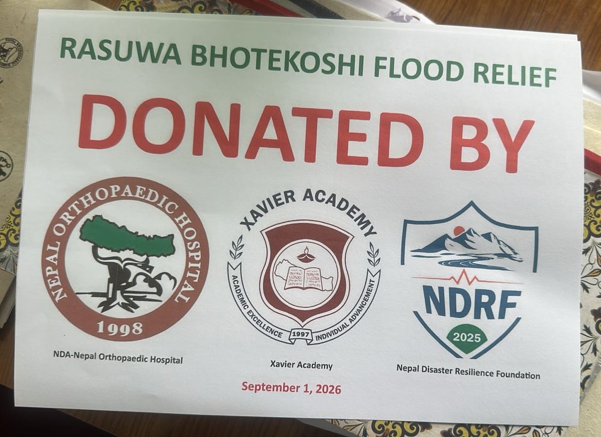 NDRF Humanitarian Support to Rasuwa